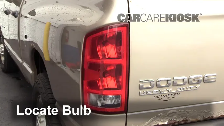 2004 Dodge Ram 2500 ST 5.9L 6 Cyl. Turbo Diesel Crew Cab Pickup (4 Door) Lights Reverse Light (replace bulb)